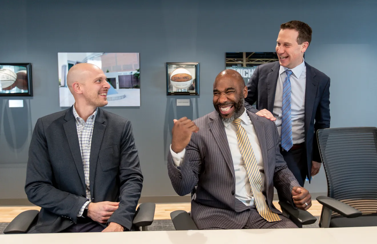 Adam Wolfe, Mateen Cleaves, and Mat Ishbia at United Wholesale Mortgage